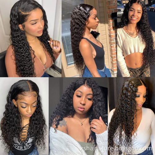 Straight Wave Pre-Plucked Human Hair Wig 13x4 Kinky Curly Lace Front Human Hair Wigs With Baby Hair
